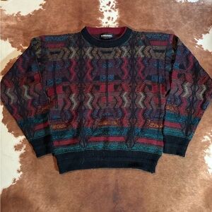 Multicolor Patterned Men's Sweater